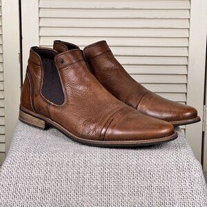 Bull Boxer Hand Crafted Italian Leather Chelsea Ankle Boots Brown Men's Size 11